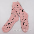 Moon and star with lurex cosy socks